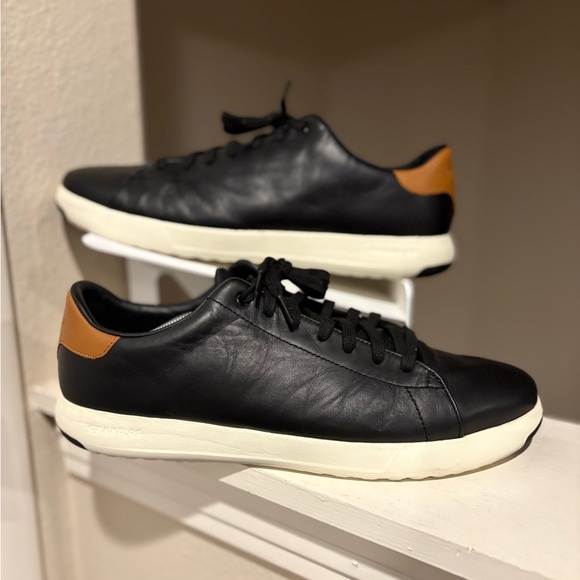 Cole Haan Other - Cole Haan Men Grandpro Tennis Sneaker Black/British Tan C23877 US 13 WIDE